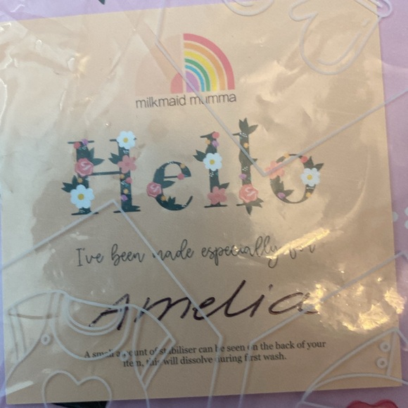 Amelia Personalized Baby Blanket in Light Yellow - Picture 2 of 2